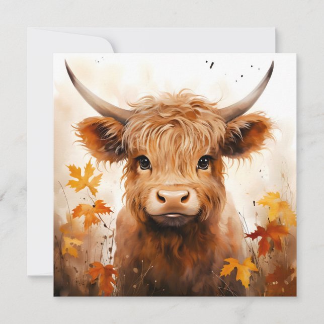 A Cute Highland Cow Series Design 1 (Front)