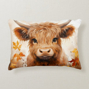 A Cute Highland Cow Series Design 1 Decorative Cushion