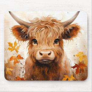 A Cute Highland Cow Series Design 1 Mouse Pad
