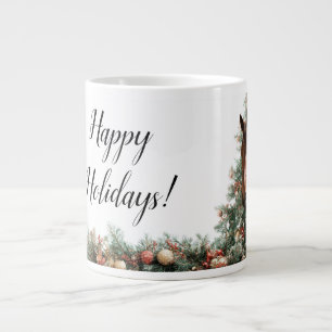 A cute horse, the symbol of Novgorod in 2026 Large Coffee Mug