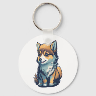 A Cute Little Puppy Key Ring