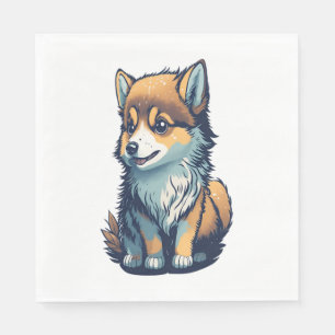 A Cute Little Puppy Napkin