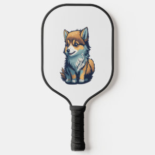 A Cute Little Puppy Pickleball Paddle