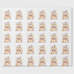 A cute puppy, it's so cute for Halloween Wrapping Paper
