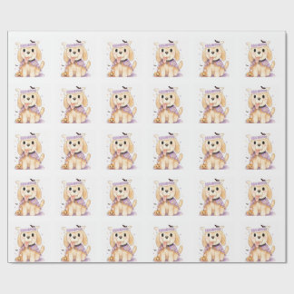 A cute puppy, it's so cute for Halloween Wrapping Paper