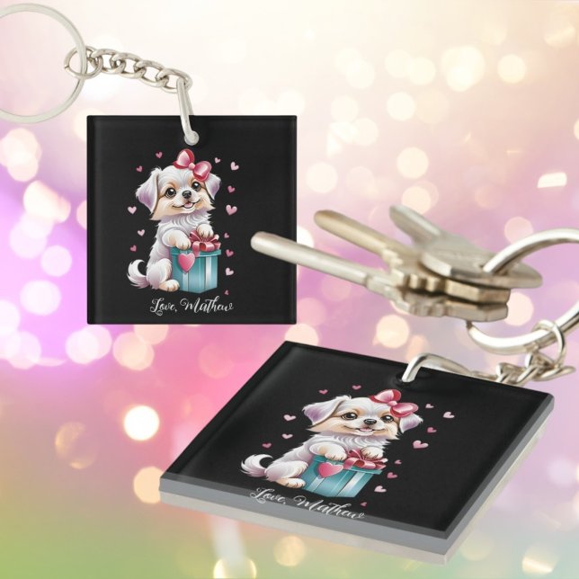 A cute puppy key ring (Creator Uploaded)