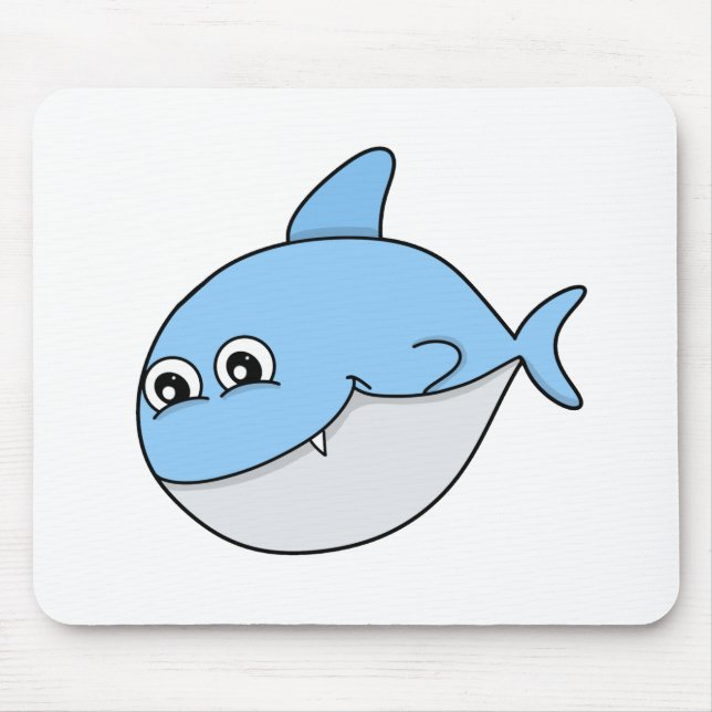 A Cute Shark Mouse Pad (Front)