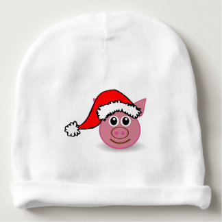 A cute small pig for Christmas - Baby Beanie