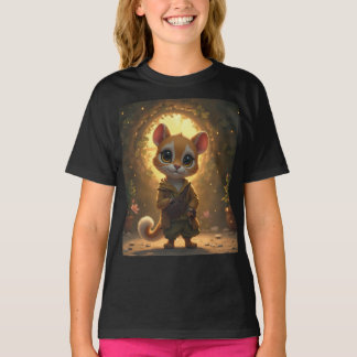 A cute squirrel short-sleeved T-shirt