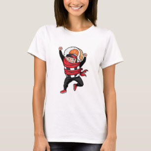 A cute sushi roll with a ninja bandanna, striking T-Shirt