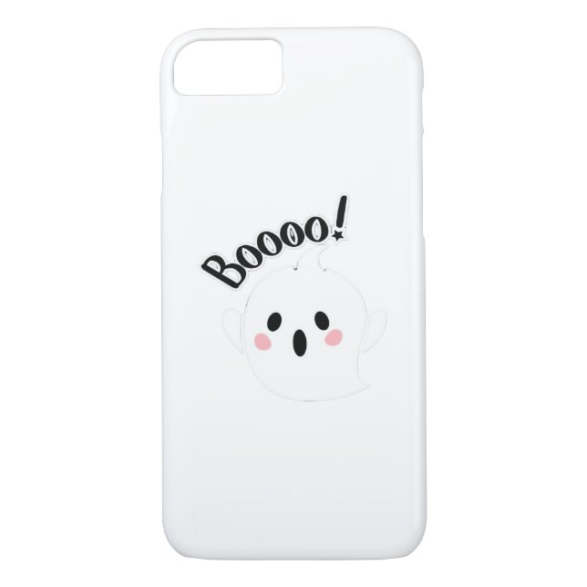 A Cute White Boo Creative Casual Case-Mate iPhone Case (Back)