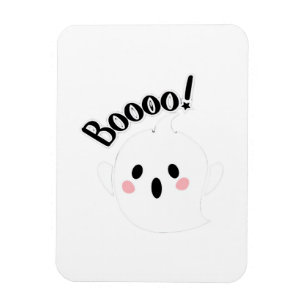 A Cute White Boo Creative Casual Magnet