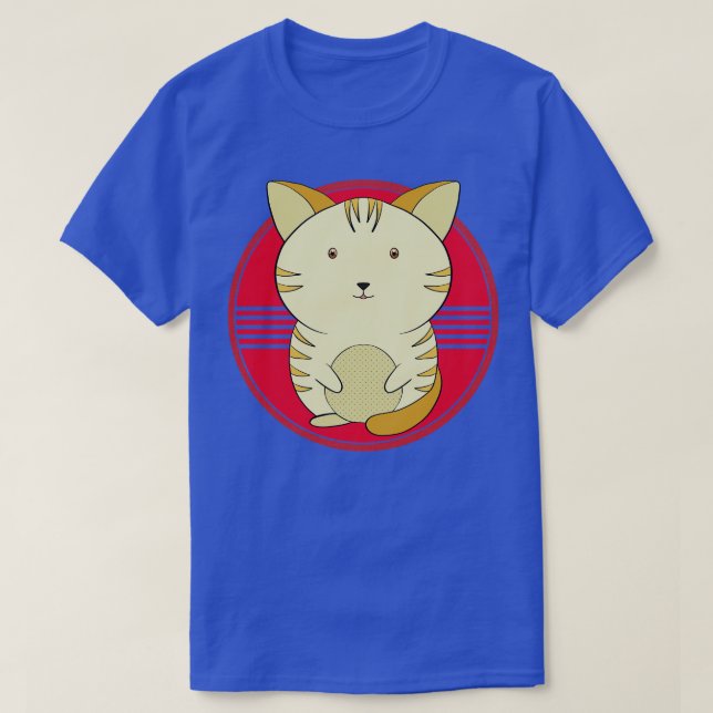 A cute yellow cat T-Shirt (Design Front)