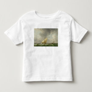 A Cutter in a Strong Breeze (oil on copper) Toddler T-Shirt