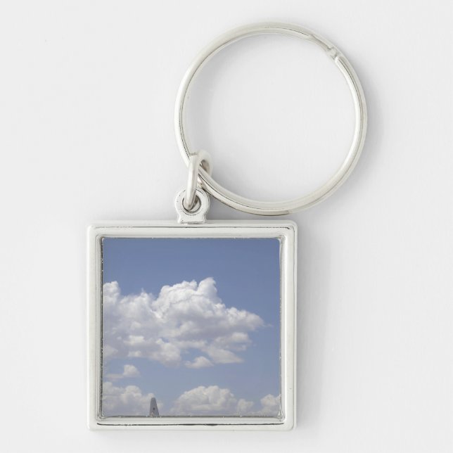 A CV-22 Osprey flies over a C-130 Hercules Key Ring (Front)