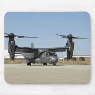 A CV-22 Osprey prepares for take-off Mouse Pad