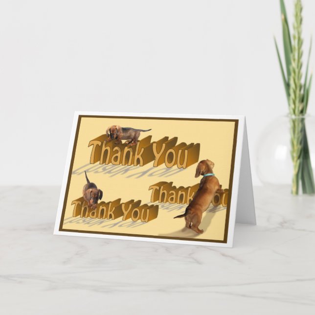 A Dachshund Thank You (Front)