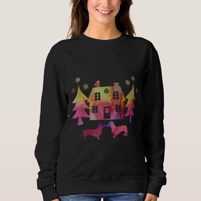 A Dachshund Winter Sweatshirt (Front)
