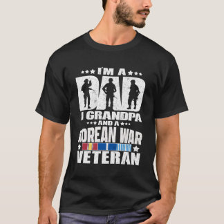 A Dad A Grandpa And A Korean War Veteran Father Gi T-Shirt
