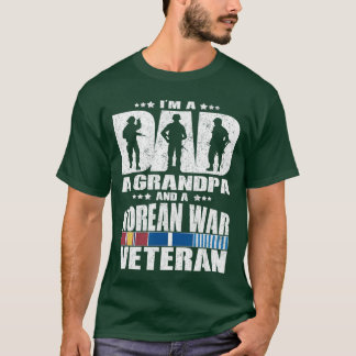A Dad A Grandpa And A Korean War Veteran Grandpare T-Shirt