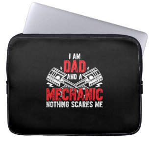 A Dad And A Mechanic Laptop Sleeve