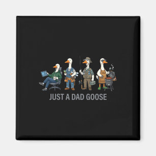 A dad goose funny silly duck fathers day grilling magnet