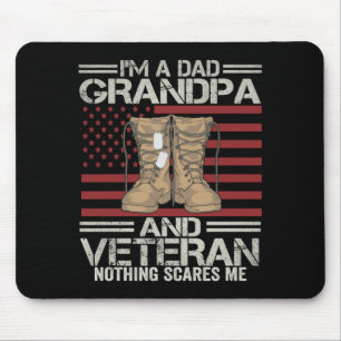 A dad grandpa and veteran fathers day performance mouse pad