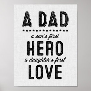 A Dad Typography Print
