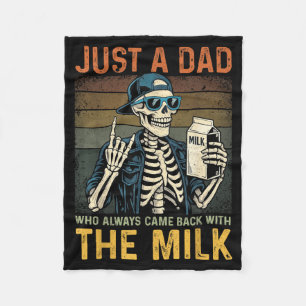 A Dad Who Came Back for Men Adults Fathers Day Fleece Blanket
