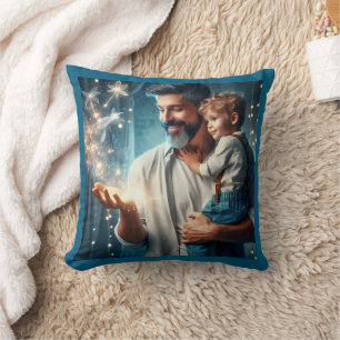 A Dad Who Can Do Magic Throw Pillow