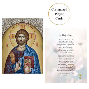 A Daily Prayer Orthodox Christian Card
