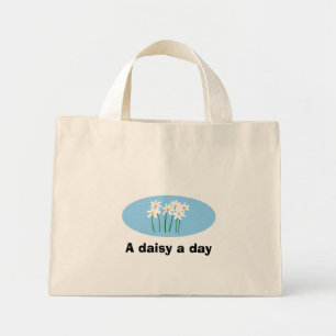 A daisy a day mini tote bag