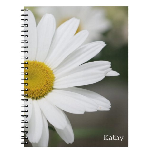 A Daisy Flower Bloom Notebook (Front)