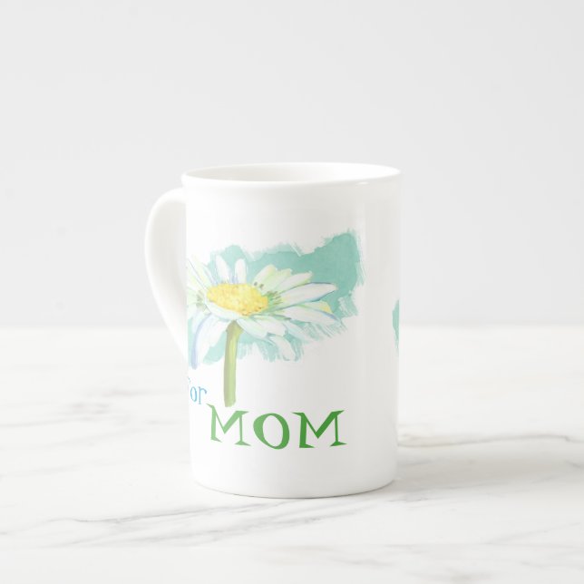 A Daisy For Mum Bone China Mug (Front Left)