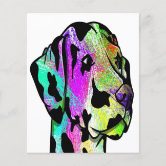 A Dalmatian Which Is Brightly Coloured Flyer