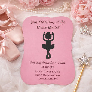 A Dance Recital Invitation
