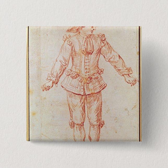 A Dancer from the Paris Opera 15 Cm Square Badge (Front)