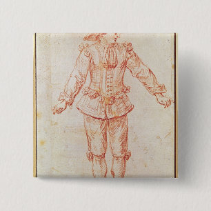 A Dancer from the Paris Opera 15 Cm Square Badge