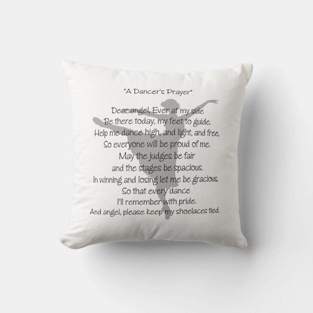 A Dancer's Prayer Cushion (Front)