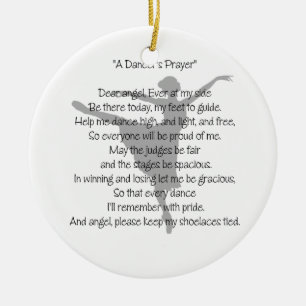 A Dancer's Prayer Dance One-Sided Ornament