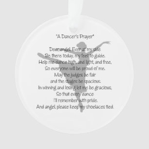 A Dancer's Prayer Dance Ornament