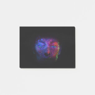 A Dark Painted Face Post-it Notes