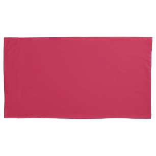A Dark Pink Pair of Pillowcases, King Size Pillowcase