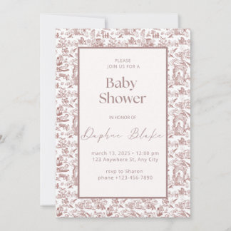 A Darling Arrival Baby Shower Invitation
