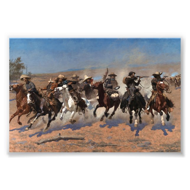 A Dash for the Timber by Frederic Remington Photo Print (Front)