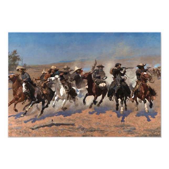 A Dash for the Timber by Frederic Remington Photo Print (Front)