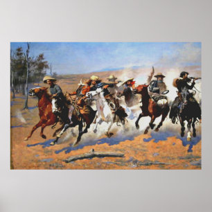 A Dash for the Timber, Frederick Remington, Poster