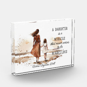 A Daughter Is A Miracle  Photo Block