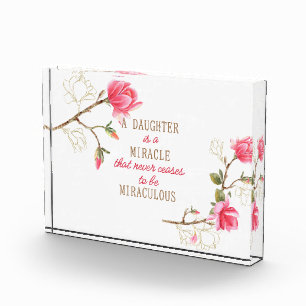 A Daughter Is A Miracle Photo Block