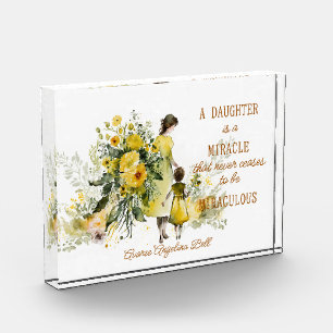 A Daughter Is A Miracle  Photo Block
